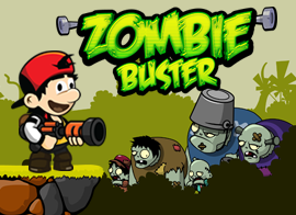 🕹️ Play Zombie Buster Game: Free Online Level Destruction Ricochet Zombie  Shooting Video Game for Kids & Adults