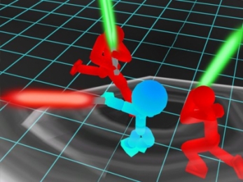 Stickman Neon Warriors: Sword Fighting: Play for free