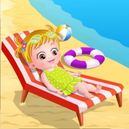 Baby Hazel At Beach: Play Baby Hazel At Beach for free