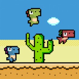 dino run. go on steam and get dino run or support the creation of dino run 2!  : r/PixelArt