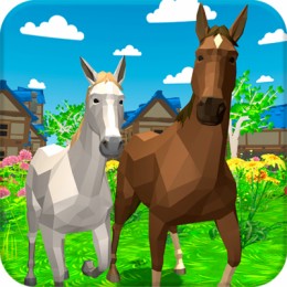 Horse Family Animal Simulator 3D on LittleGames